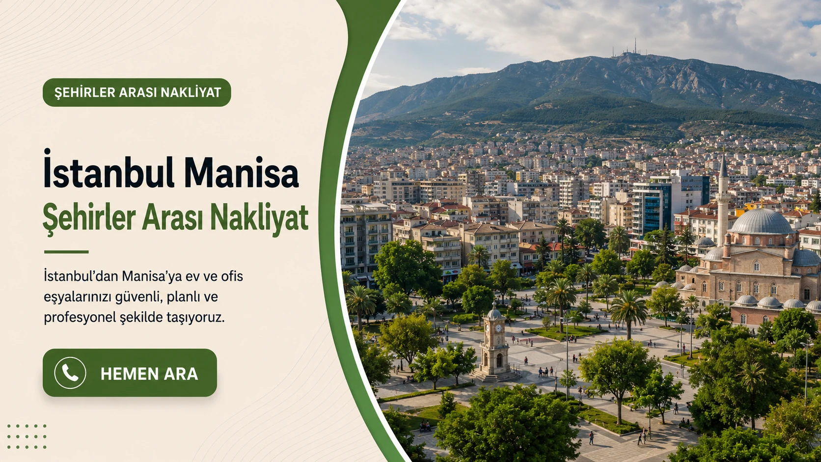 Manisa İstanbul şehirler arası nakliyat il kartı
