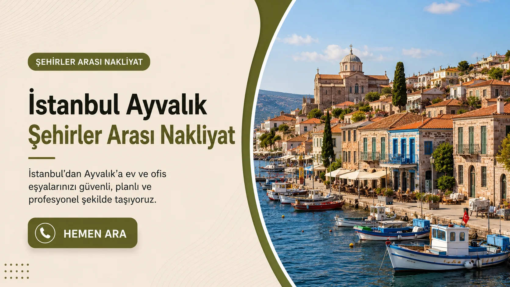 Ayvalık İstanbul şehirler arası nakliyat görseli