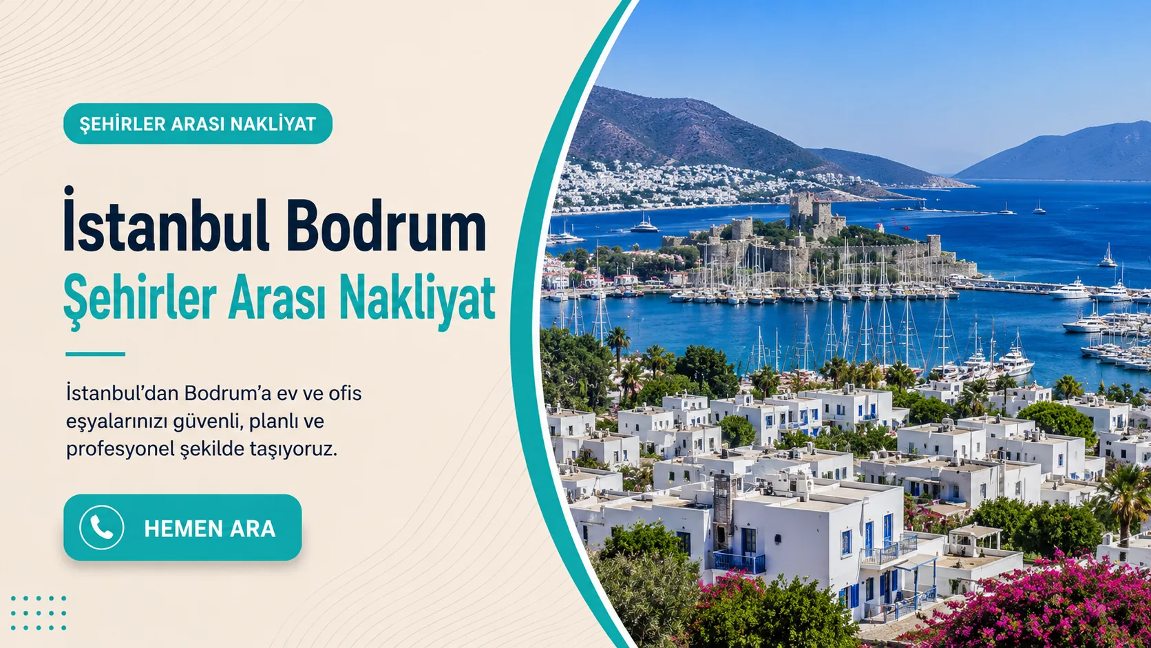 Bodrum İstanbul şehirler arası nakliyat görseli