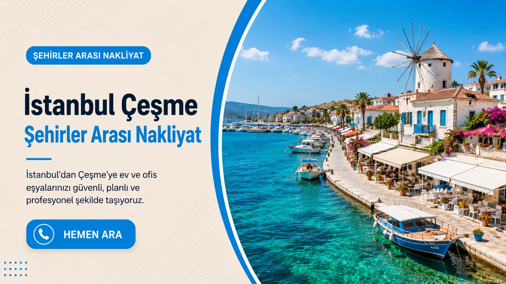 Çeşme İstanbul şehirler arası nakliyat görseli