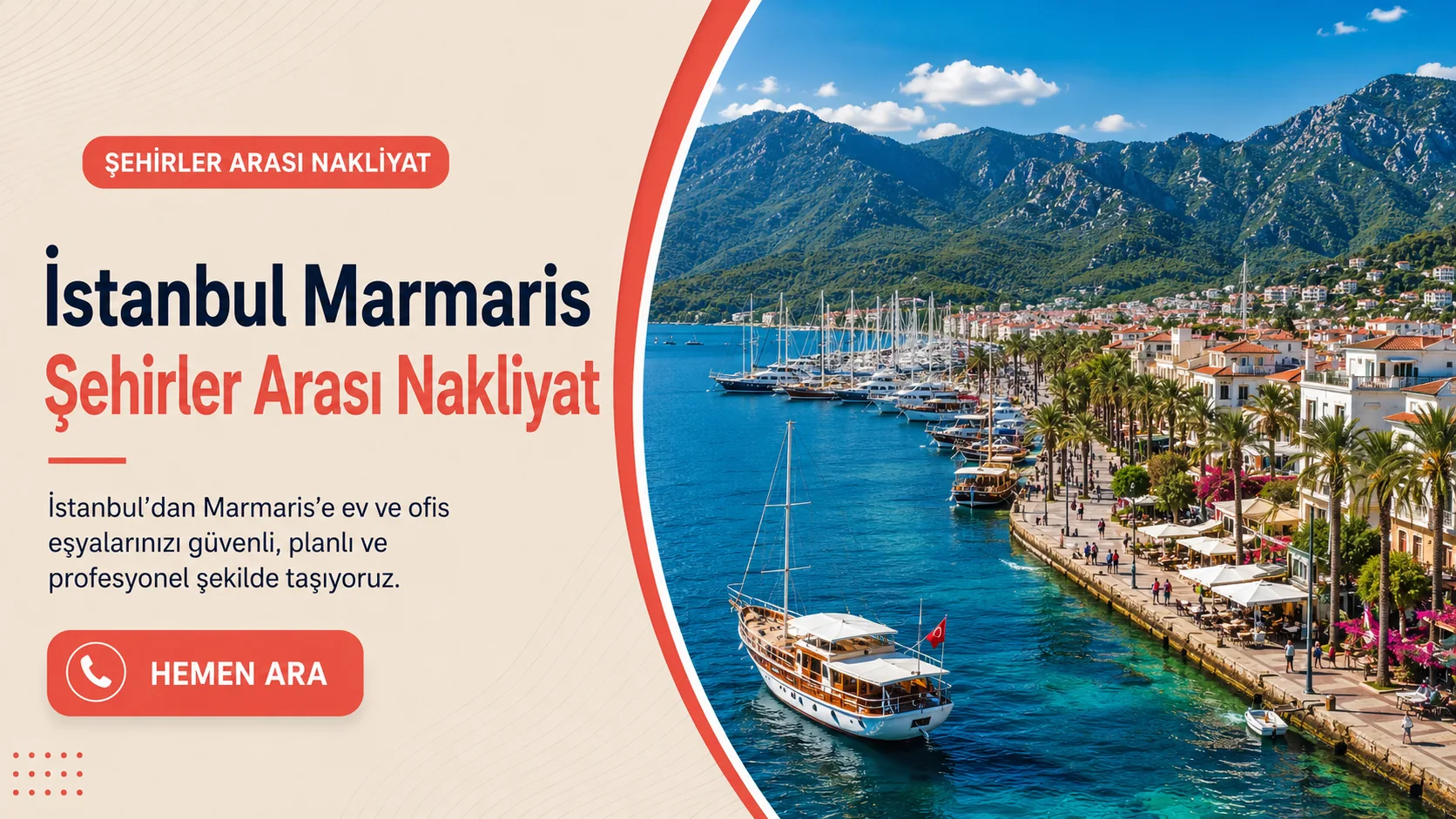 Marmaris İstanbul şehirler arası nakliyat görseli