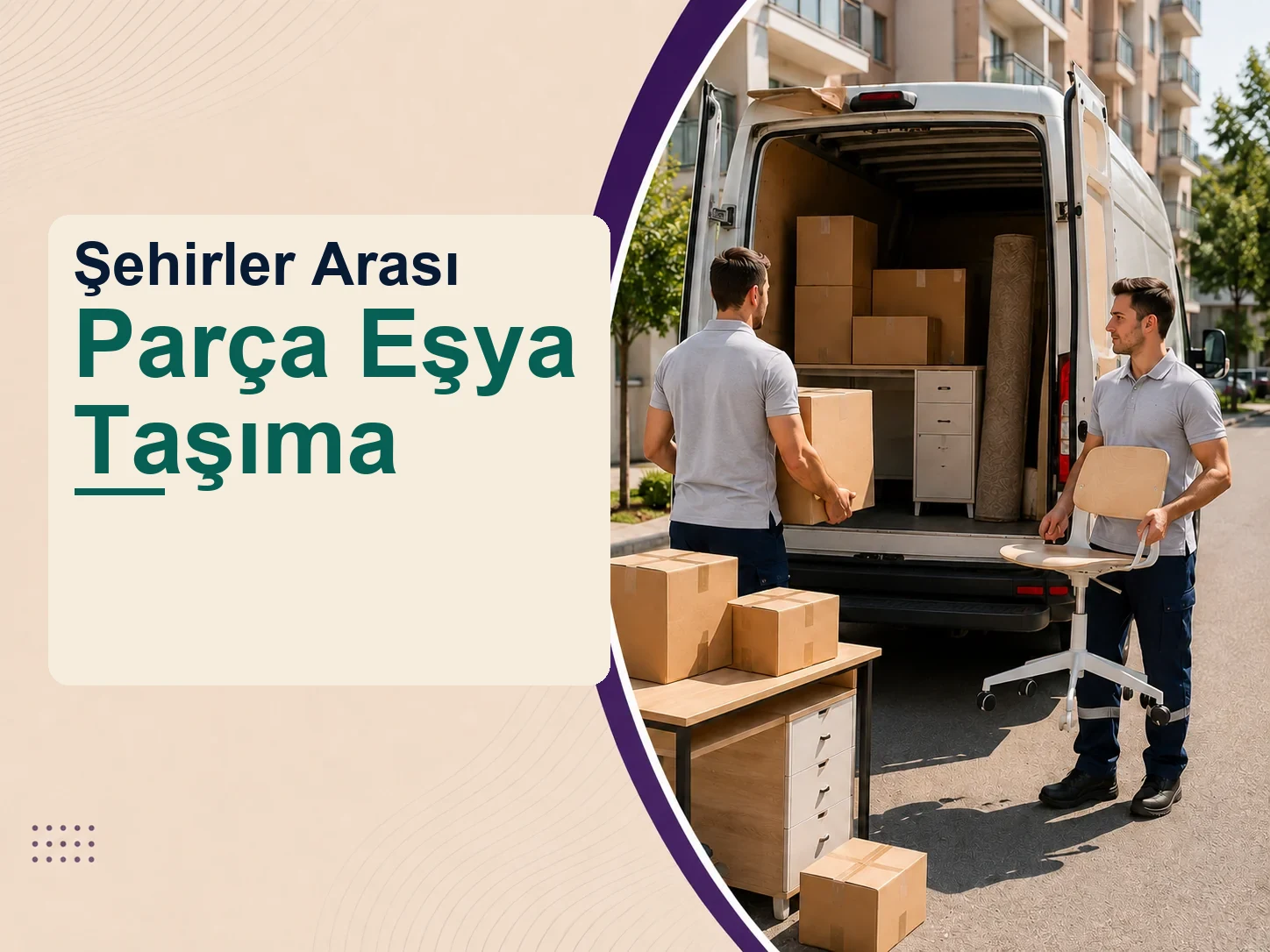 Şehirler arası parça eşya taşıma görseli